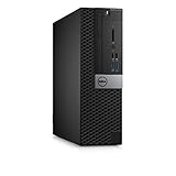 Dell K3T2W OptiPlex 5050 Small Form Factor Desktop, Intel Core i7-7700, 8GB RAM, 256GB SSD, Black