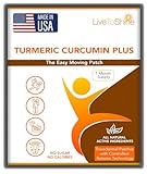 Turmeric Curcumin Anti Inflammatory Patches - Joint and Arthritis Pain Relief – All Natural - High Potency Absorption– USA Made by Live To Shine