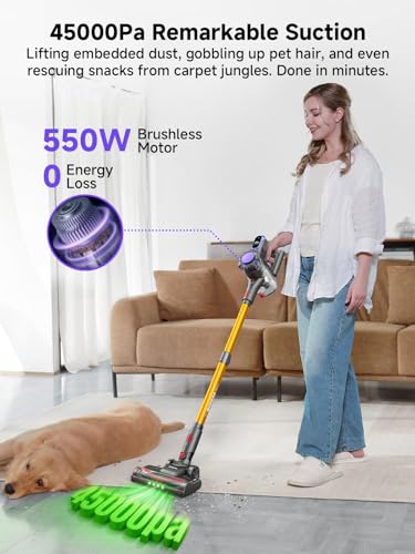 MONSGA 45KPa Cordless Vacuum Cleaner - Lightweight & Powerful - Image 2
