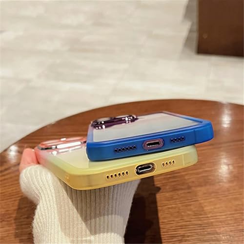 Coque iPhone 15 dégradé arc-en-ciel en silicone antichoc - 5
