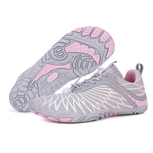 Image of Hike Barefoot Shoes, Pro Barefoot Shoes Women Men Footwear, Athletic Hiking Minimalist Water Shoe Breathable Quick Dry Zero Drop Trail Running Shoe with Non-Slip Sole & Wide Toe Box