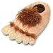 Ibeauti Men's Big Feet Furry Monster Adventure Slippers, Comfortable Novelty Warm Winter Hobbit Feet Slippers for Adults (Men: US 11) Brown