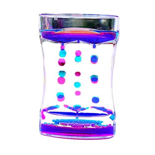YWZQ minuterie Liquide colorée Liquide Mouvement barboteur coloré sabliers minuterie soulagement de l'anxiété Jouets pour la décoration de Bureau à la Maison Cover