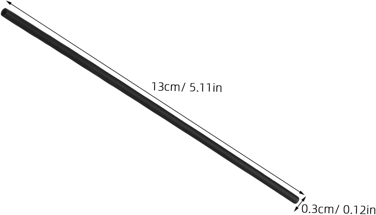 Plastic Straws 2000pcs Black Pp Plastic Straws 0.3Cm 13Cm Straight Disposable Coffee Cocktail Stirrers For Bars Cafes Beverages