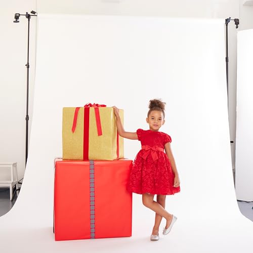 Bonnie Jean Lace Ballerina Girls Christmas Dress - Ballerina Party Dress for Girls, Toddlers & Babies with Ribbon Bow4