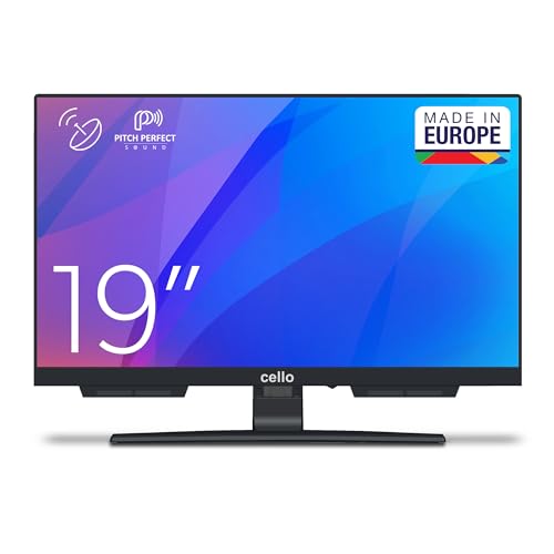 Cello Televisor LED C1924SH de 19 Pulgadas con recepción DVB-T y satélite, Funcionamiento a Red eléctrica, 230 V, no Inteligente, grabación USB, TV en Directo, Sonido