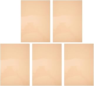 Housoutil 5 Sheets Gel Filter Transparent Orange Color Film Plastic Sheets Correction Gel Light Filter for Photo Studio Light Strobe Flashlight