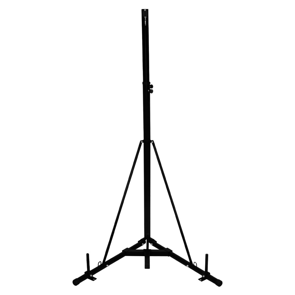 Składany stojak na worek bokserski, 68 kg, 68 kg, wolnostojąca, wisząca rama, regulowana wysokość 182 cm - 230 cm, boks, sprzęt do sztuk walki, stabilna trójkątna podstawa, wytrzymały stalowy uchwyt