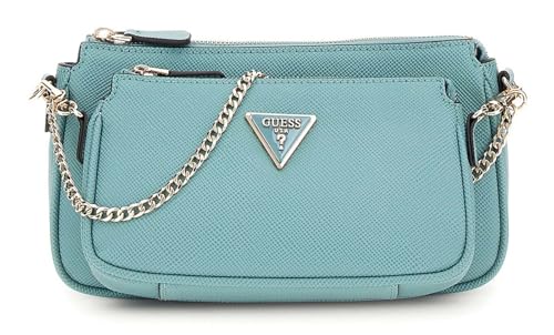Sac Noelle Double Mini Pouch Crossbody Teal GUESS B25GU195 Mini sac à bandoulière turquoise pour femme
