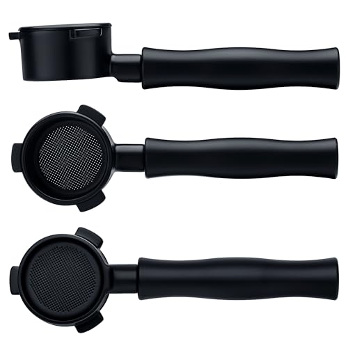 Normcore 54mm Bottomless Naked Portafilter Fits 54mm Breville Sage Machines, Titanium PVD Coating Portafilter Group Head with Black Anodized Aluminum Handle by Normcore - Used condition - US$57.41