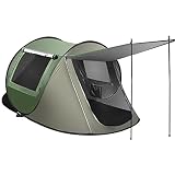 RealPero Instant Pop Up Tent,Upgraded Automatic Setup Large Portable 2-3 Person Family Tents Waterpr