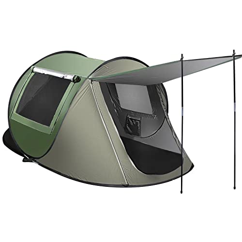 Realpero Instant Pop Up Tent,Upgraded Automatic Setup Large Portable 2-3 Person Family Tents Waterproof Windproof With Vestibule Sun Shelter Porch For Beach,Picnic Camping,Hiking&Traveling #TOP6