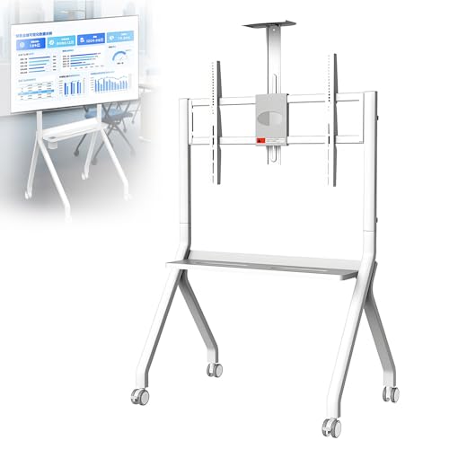 Soporte móvil para pizarra interactiva con ruedas y altura ajustable