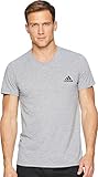 adidas Men's Training Ultimate Short Sleeve V-Neck Tee, Medium Grey Heather, X-Large
