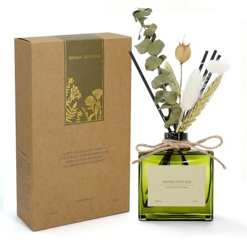 GAGINGOOLD Reed Diffuser, 6 oz Vanilla Cream Scent Diffuser with