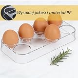 Grasslandy 2 sztuki plastikowych lodówek na jajka bezpiecznych, przyjaznych dla środowiska i nietoksycznych; wykonane z materiału PP; chronią jajka i utrzymują je idealnie uporządkowane