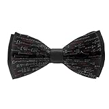 AMRANDOM Mens Fashion Mathematics Math Calculus Black Pre-Tied Bowtie, Adjustable Length Formal Suit Bow Ties Butterfly Bow Tie - One Size