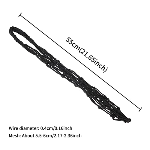 Grevosea 2 Pieces Basketball Net Bag, Soccer Ball Bag Sports Ball Nylon Carry Bag Mesh Storage Ball Net Bag Portable Ball Net Sports Ball Net For Volleyball Soccer Basketball Black #TOP1