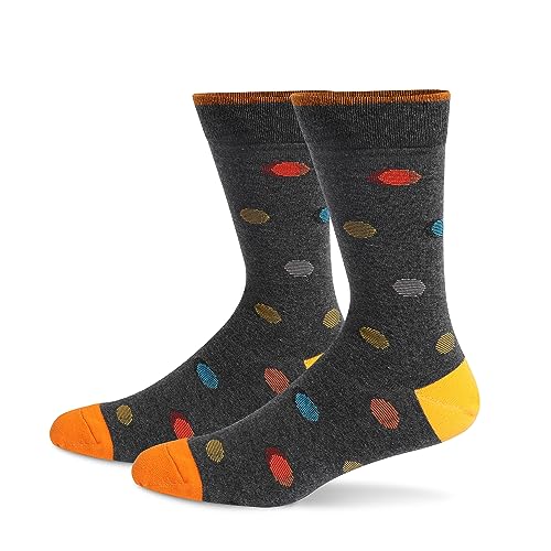 Image of HHX YONLEE Dress Socks 5 /6 /10 Pairs Crew Argyle Colorful Cotton Novelty Casual Happy Fun