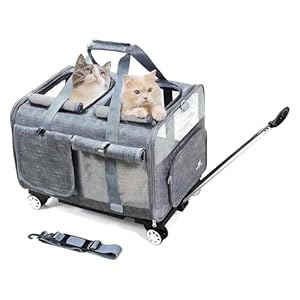 BEAUTYMONKEY.K Katzen Trolley für Zwei Katzen