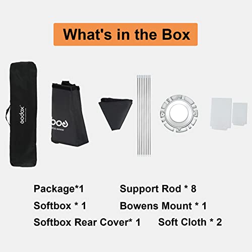 Godox Octagon Softbox 55" 140cm Bowens Mount for Monolight Photo Studio Strobe Lighting by GODOX - Image 2