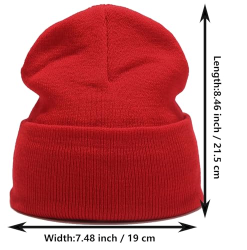 Gorro Beanie de Color Sólido para Invierno Unisex miniatura 7