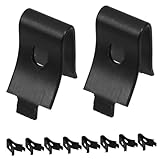 SHINEOFI 10 Piezas Clips de Montaje para Estantes Soportes Negros para Fijación Rápida Brackets Estables y Estéticos para Proyectos de Automoción y Diy