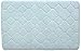 21 x 34 in. Embroidered Memory Foam Bath Mat - Sterling Blue