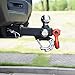REYSUN Trailer Hitch Tri-Ball Mount: with Swivel Tow Shackle and Tow Hook, fits for 2-inch Receiver, Chrome Trailer Ball Size 1-7/8