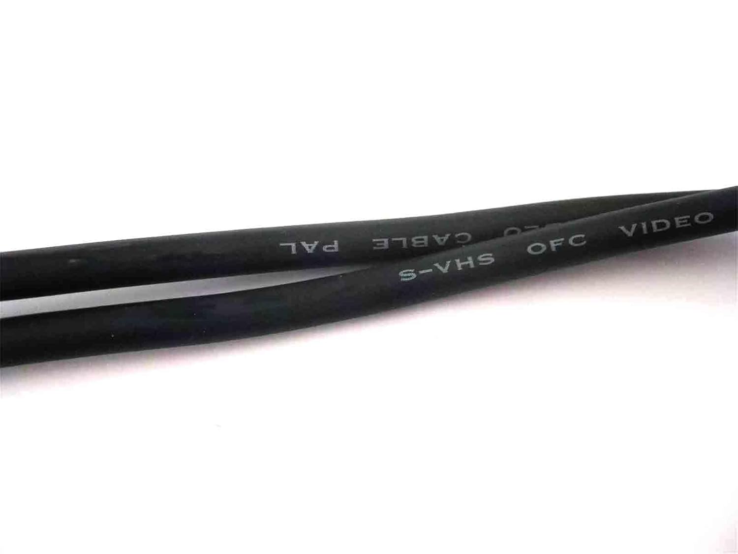 Mini Din 4Pin S-Video Male to BNC Male Video Cable, Gold-Plated Plug, Pure Copper Wire Core,Interference Free, BNC to S-Video Signal Cable (Not Compatible with SDI Interface) (8Meter)