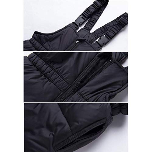 Image of JiAmy Kids 2 Piece Snowsuit Set Girl Winter Hooded Puffer Jacket & Snow Bib Pants Boy Ski Suits Ultralight Outfit