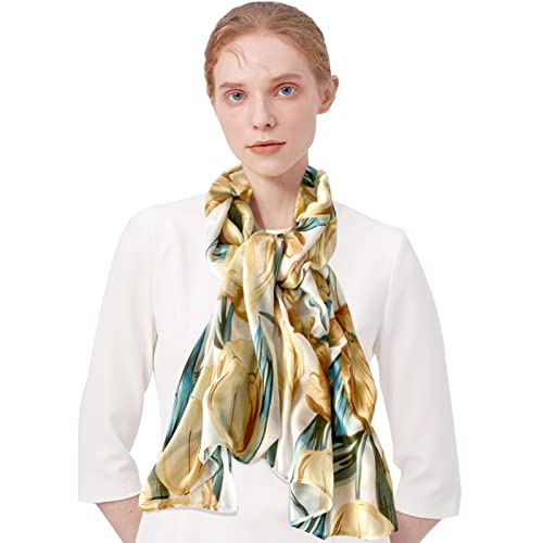 LumiSyne Sciarpe in Cotone Donna Farfalle Fiore