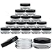 Beauticom 5G/5ML High Quality Clear Plastic Cosmetic Container Jars with Black Lids (Quantity: 25pcs)