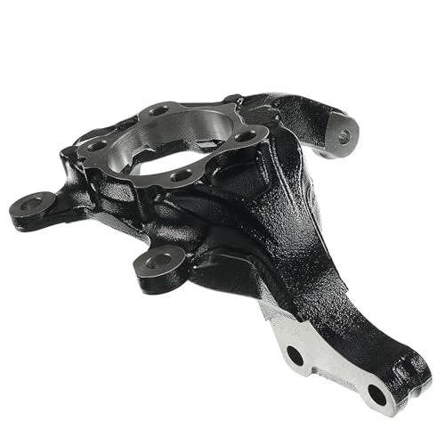 Image of Detroit Axle - Front Right Steering Knuckle for Nissan Sentra Juke Leaf NV200 Chevrolet City Express Passenger Side Steering Knuckle Assembly 2015 2016 2017 Replacement