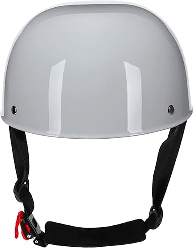 Miniatura 6 de Woljay Casco vintage retro abierto para motocicleta, gorra de béisbol, medios cascos para hombres y mujeres, para ciclomotor, jet, Street Cruiser