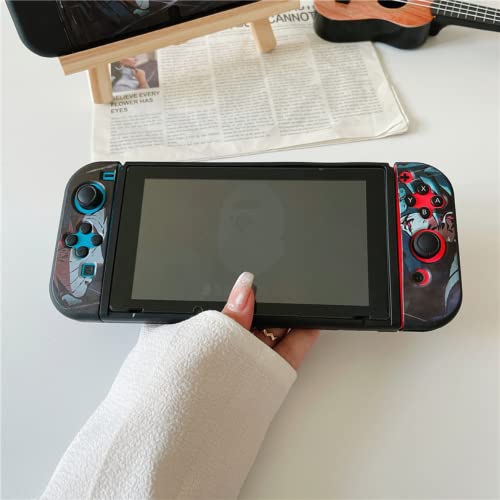 ENIFLY Cute Soft Shockproof Hatake Kakashi Dockable Cover Case Compatible with Nintendo Switch OLED,