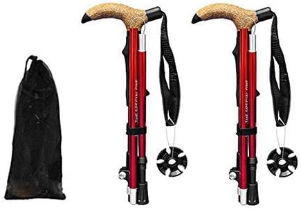 Walking Foldable Adjustable Telescopic Ergonomic Trekking Poles for Hiking, Walking, Backpacking Travel