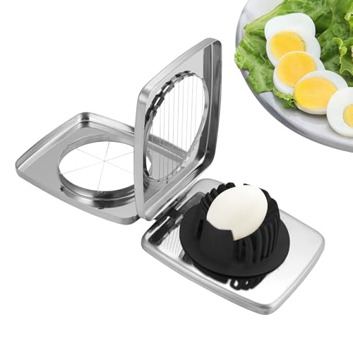 Tagliauova In Acciaio Inossidabile - Affettafragole Compatto,Utensile Multiuso in Acciaio Inossidabile per Frutta Morbida, Kiwi e Funghi con Lama Affilata Durevole