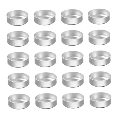 OUNONA 150pcs Candle Jar for Wedding Small Candle Tins Aluminum Candle Making Jars Silver Candle Jars for Making Candles