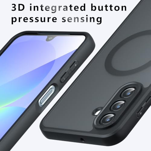 Coque Samsung A17 5G antichoc avec aimant intégré noir robuste