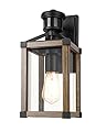 DEWENWILS Motion Sensor Outdoor Light Fixtures, Dusk to Dawn Exterior Sconce, Farmhouse Porch Wall Mount Lanterns with Clear Glass, Outside Wall Lamp for Doorway Garage Patio (Farmhouse)