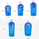 Unigear Trinkblase 2L, 2,5L, 3L BPA und BPS-frei, staubdichte und antimikrobielle Wasserblase Trinkbeutel Trinksack Hydration Bladder für Rucksack und mit Schlauch ALS Trinksystem