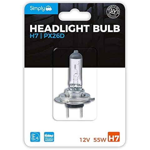 Simply S499BL H7 Headlight Bulb for Maximum Visibility Cover