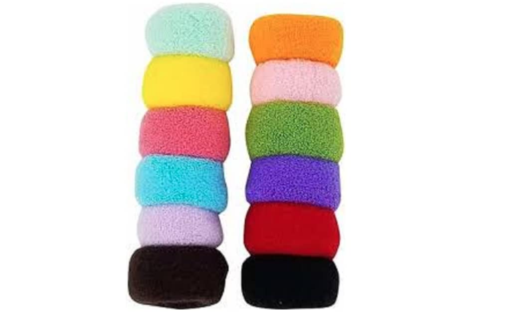 Delush Design Multicolour Big Rubber Elastic Band Girls Ponytail (B08KS5GX4B) Amazon Price History, Amazon Price Tracker
