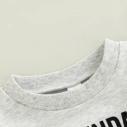 Toddler Kids Baby Boy Girl On Sunday We Watch Football With Daddy Mommy Sweatshirt Long Sleeve Pullover Tops Fall Winter Clothes (Gray Daddy, 2-3T) #TOP3