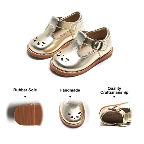 Image of Felix & Flora Toddler Little Girl Princess Dress Shoes-Mary Jane Flats for Girl Party School Shoes