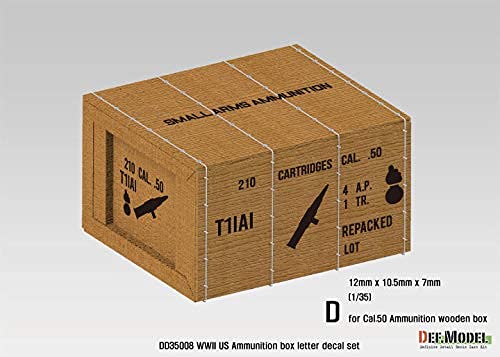 Amazon | WWII アメリカ軍 弾薬箱 マーキング Cal.30・Cal.50 木箱