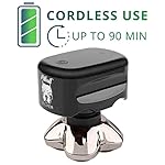 Skull Shaver Pitbull Silver PRO Electric Head & Face Shaver for Men, Wet/Dry 4 Razor Hair Trimmer - 4D Rechargeable…