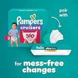 Pampers Diapers - Cruisers 360 - Size 4, 144 Count, Babyproof up to 100% Leakproof Pull-On Diaper