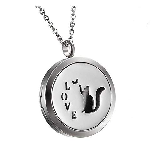 JewelryWe Collar con Colgante de Aromaterapia Difusor de Aceites...